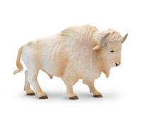 Safari Ltd. White Buffalo Figurine - Detailed 6"" Plastic Model Figure - Fun Educational Play Toy for Boys Girls & Kids Ages 3+