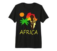 Safari Mama Africa T-Shirt Palm Trees Leopard Cheetah Gift Premium T-Shirt