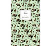 Safari Notebook - Ruled Pages - 5x8 - Premium: (Green Edition) Fun Animal Notebook 96 ruled/lined pages (5x8 inches / 12.7x20.3cm / Junior Legal Pad / Nearly A5)