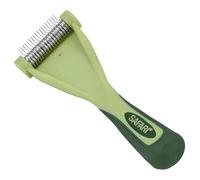 Safari Pet Products DSFW6127 Shed Magic Dog Deshedder, Large | Stainless Steel, Detangles Fur, Grip Handle, Dog Brush for Shedding, Dog Grooming Brush, Deshedding and Detangling Dog Brush