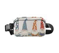 Safari Retro Simple Gnomes Trendy Crossbody Bag Waist Packs for Men Women Water Resistant Bum Bag Belt with Adjustable Strap for Cycling Hiking Gym