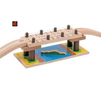 Safari Rope Bridge Wooden Railway Train Track Accessory compatible with others