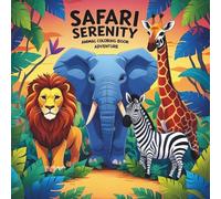 Safari Serenity: Animal Coloring Book Adventure: Relax and Create with Stunning Wildlife Designs for Kids and Adults