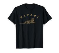 Safari Shirt Design Jungle Animals Leopard Gift Men Boys T-Shirt
