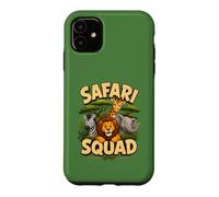 Safari Squad Cute Zoo Jungle Animals Crew Design Case for iPhone 11