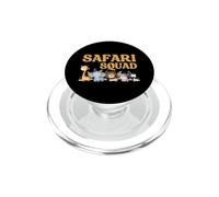 Safari Squad - Jungle Animal Adventure Crew Design PopSockets PopGrip for MagSafe