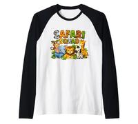 Safari Squad Jungle Animal Lions Kids Raglan Baseball Tee