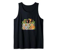 Safari Squad Novelty Wildlife Graphic Jungle Adventure Tank Top