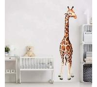 Safari Tall Giraffe Animals Decal Set Kids Watercolour Removeable for Children's Bedroom Nursery Stickers Africa