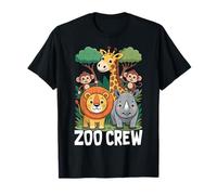 Safari Wildlife Fans Zoologist Jungle Animals Zoo Crew T-Shirt