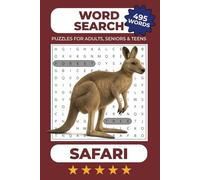 Safari Word Search Puzzle Book: Word Searches With Easy-to-read Print About Safari, Wildlife, and more | 50+ Puzzles | 110 pages | 6x9 inches