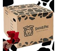 SAFARIPAK - 15 Pack Strong Extra Large Reusable Cardboard Storage Packing Moving House Boxes 52cm x 52cm x 40cm with Carry Handles & Room List Checkboxes - 108 Litres Capacity - Inc Tape Dispenser Gun