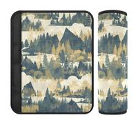 Safaris Mountain Landscape Design Pastel Color 2 pcs Car seat Strap Covers, Release Stress to Your Neck and Shoulders, car seat Seatbelt Cover for Bag