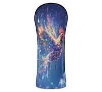 Safaris Pet Chicken Starry Night Blue Head Covers for Golf Clubs Premium Leather Headcovers with Interchangeable No. Tags for Woods and Driver Fairway Hybrid