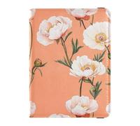 Safaris Pink Peonies Peach Passport and Vaccine Card Wallet Combo Passport Case Travel Documents Wallet Passport Holder Case for Women and Men Waterproof