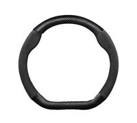 SAFATBZ Wheel Steering Protector 38cm For Audi A3 8P 8L 8V S3 RS3 Q3 S For Line 2014-2023 D Shape Car Steering Wheel Cover Auto Accessories Car Steering Wheel Covers(D Black)