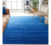 SAFAVIEH Adirondack Collection Area Rug - 8' x 10', Light Blue & Dark Blue, Modern Ombre Design, Non-Shedding & Easy Care, Ideal for High Traffic Areas in Living Room, Bedroom (ADR113F)