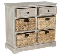 Safavieh Contemporary Wooden Storage Chest with 2 Drawers and 4 Baskets