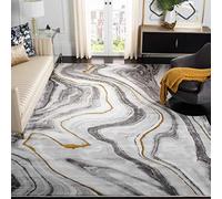 Safavieh Craft Collection CFT819F Area Rug, 9' x 12', Grey/Gold