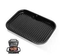 SafBbcue Non-Stick Griddle Plate for Ninja Woodfire OG700 Series Outdoor Grills, Cast Iron with Non-Stick Coating, Black, Rectangular, 14.6"L x 11"W