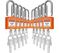 SAFBY 10 Keyed Different Lockout Tagout Lock - Loto Safe Padlocks for Lock Out Tag Out Stations and Devices