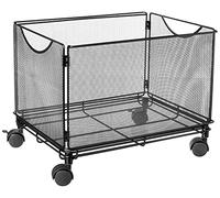 Safco Onyx Desktop Tub File, Fits Letter-Size Files & Folders, Collapsible Desk Organizer, Durable Steel Mesh Construction