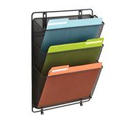 Safco Onyx Wall/Panel Organiser with Triple Basket