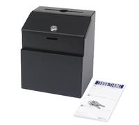Safco Steel Suggestion Box, Black