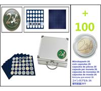 Safe 172 2-EURO-Coin Case Smart + 6x 6334SP Displays + 100 Coin Capsules 26