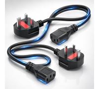 Safe 3 Prong Cable 6FT, IEC C13 to NEMA 5-15P Replacement Power Cord, Universal AC Power Cable for Computer Monitor TV Printer Projector Office Devices PS Xbox, 18AWG 10A 125V Long Lasting Cord, Black