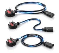 Safe 3 Prong Cable 6ft, IEC C13 to NEMA 5-15P Universal AC Power Cord, 18AWG 10A 125V Replacement Cable for Missing Computer Monitor Cord, TV, Printer, Projector, PS Xbox and Desktop PC Devices Use