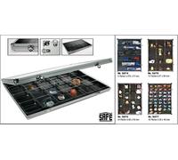 SAFE ALU Display Case Setzkasten Minerals 24 Compartments 65x58x43mm
