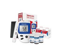 (Safe Accu 2 Monitor + 100Pcs Strips&Lancets) Sinocare Safe Accu 2 Blood Glucose Monitors Kit
