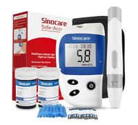Safe Accu2 Blood Sugar Monitor/Test Kit with 50 Test Strips & 50 Lans | Light Indicator, No Coding, Easy to Use, Diabetes Testing Kit Home Use UK, mmol/L