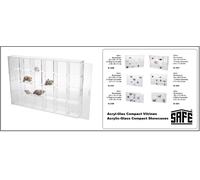 Safe Acrylic Collection Display Case Shells 24x56x56x42 mm Compact 350x240x45 mm