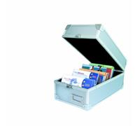 SAFE Albums Aluminium Carry Case with Handle for up to 50 Rectangular Coins Sets Collectors Storage Window for Labelling Your collectables Coins Holder Placed in Front of The Coin Case.