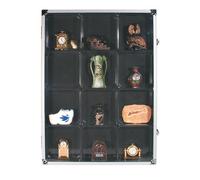 Safe Albums Display Case "Alu" - 12 Spaces (Extra Depth)