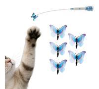 Safe and Durability Cats Teaser 2 in 1 Handheld or Suction Cup Play Battery Operated for Interactively Fun Automatic Teaser Electric Interactive Toy with Strong Suction Cup for Safe Pet Entertainment