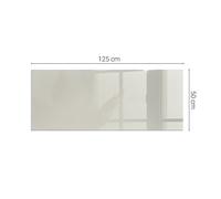 Safe and Durable Glass Hearth Plate Pad Color Light Cream Square Rectangular