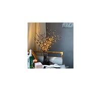 Safe and easy to use LED Branch Lights, DIY Decoration Bendable Twig with 20 Warm White Bulbs, Light the branches of the vase for Romantic Ambiance, D