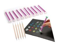 Safe and Gentle Silicone Flower Stamp Tools for Kids Artwork Encourages Creativity and Fine Motor Skills Development Artistic Floral Stamps Set Art Painting Safe Silicone with Various Patterns Ideal