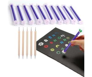 Safe and Gentle Silicone Flower Stamp Tools for Kids Artwork Encourages Creativity and Fine Motor Skills Development Artistic Floral Stamps Set Art Painting Safe Silicone with Various Patterns Ideal