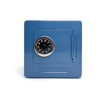 Safe and Lock Box, Metal Home Safe Box, Money Safe Box with Code, Home Security Electronic Safe, for Home Office Travel Business Use (Blue)
