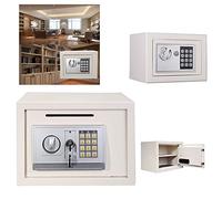 Safe and Lock Box,Security Key Safe Box Code Secure Lock-Storage Cash,4.6L Digital Code Steel Safety Cash Box Money Safe Electronic Security for Home Office Hotel Business,23x17x17cm