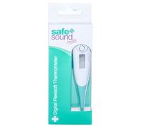Safe and Sound Flexible Tip Digital Thermometer for Adults, Children and Babies Oral, Underarm or Rectal Temperature Readings. Batteries Supplied