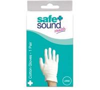 Safe And Sound Health Cotton Gloves Large 1 Pair
