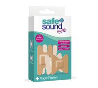 Safe and Sound Sterile Assorted Finger Plasters, Pack of 12