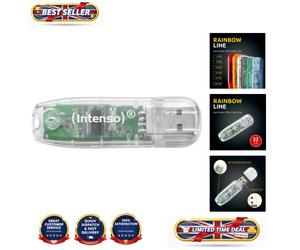 Safe and Stylish 32GB Rainbow USB 2.0 Flash Drive - 28MB/s Performance