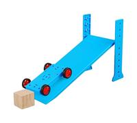 Safe Assembly Physics Experiment Cart for Inclined Plane Collision in School Labs Project Teaching Tool