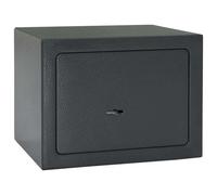 Safe box Dark grey 23x17x17cm Steel Matte Indoor Deadbolt Keyed Security Compact